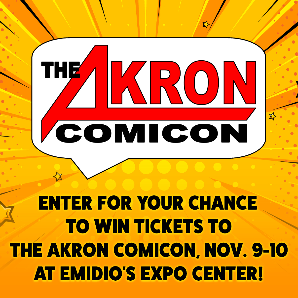 Akron Comicon 2024 Ticket Giveaway